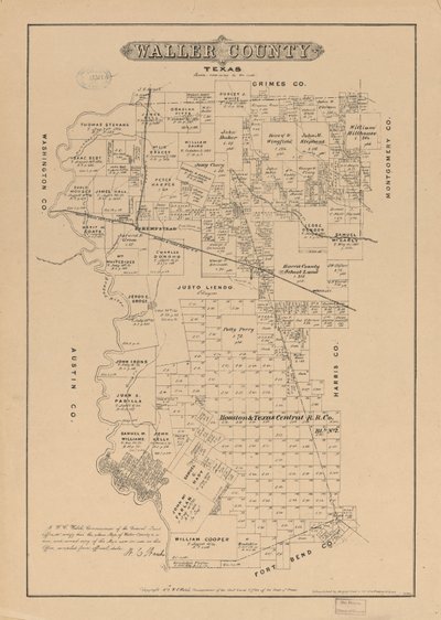 Waller County, Texas von W. C. Texas. General Land Office; Walsh